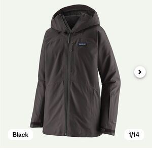 Patagonia Women's Insulated Powder Town Jacket in Black. Size S